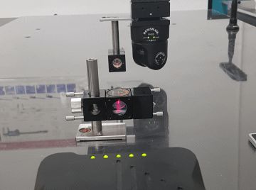 Calibraci&oacute;n con interfer&oacute;metro laser Renishaw XL-80 y bloques patr&iacute;on.